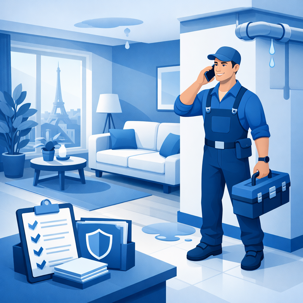 Urgence dégât des eaux à Paris et Île-de-France – plombier 24h/24 Bat'ik